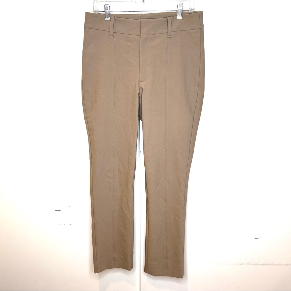 Vince High Waist Stretch Cotton Cigarette Pant
